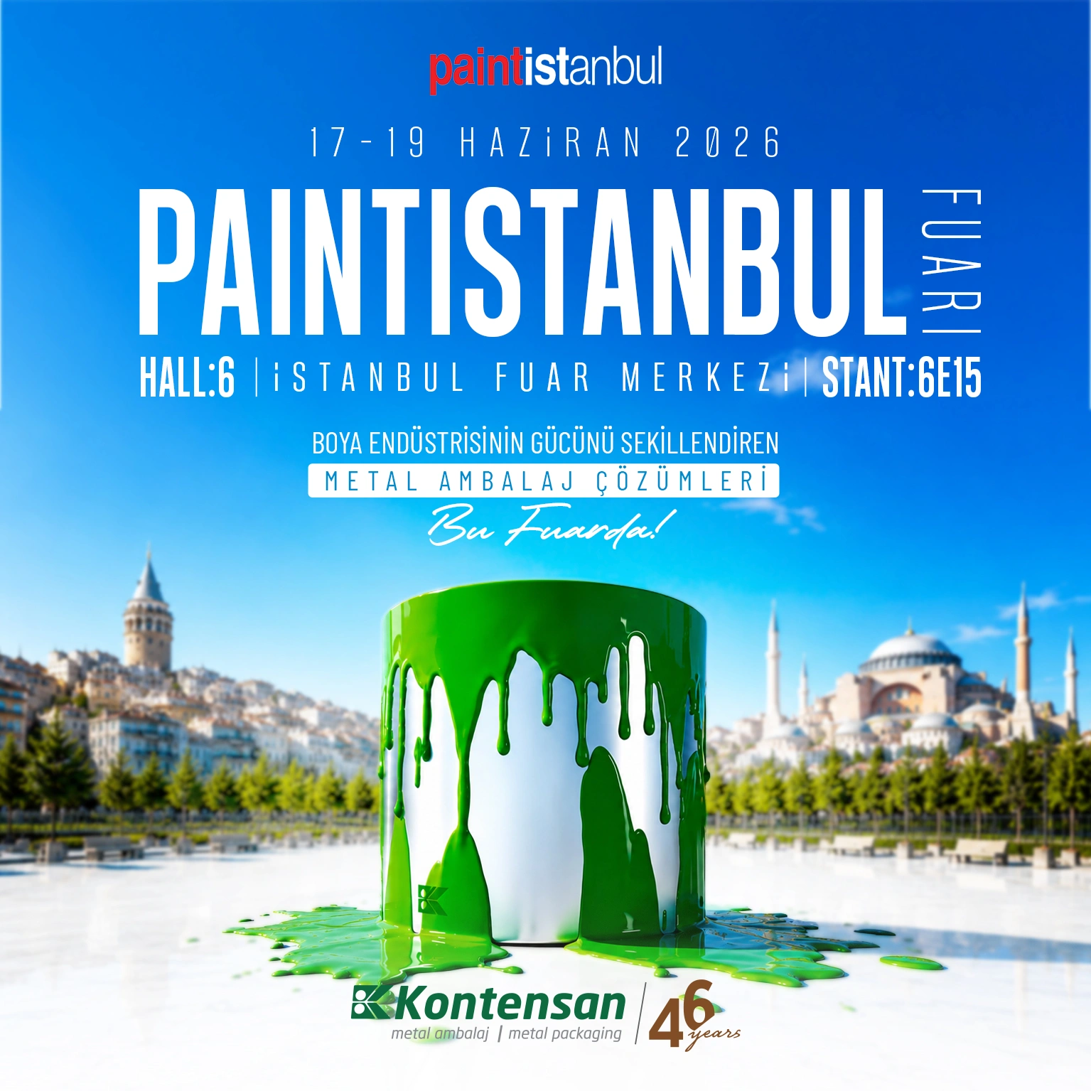 Kontensan, Paint İstanbul 2026 Fuarı'nda Yerini Alıyor