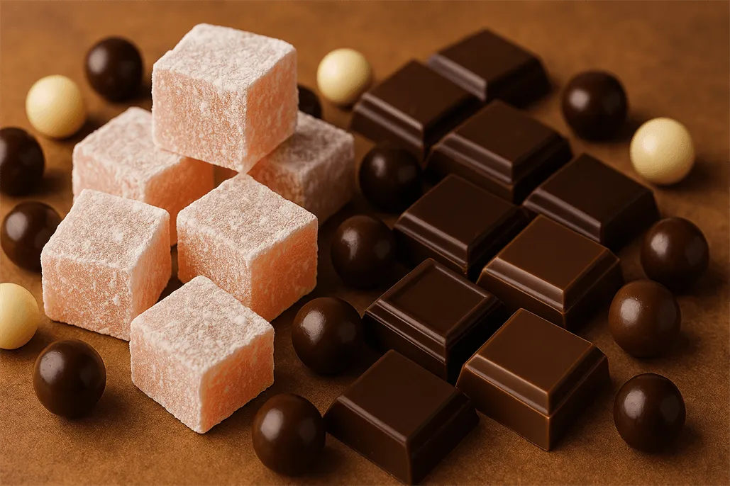 Turkish Delight, Chocolate and Dragee Tin Boxes